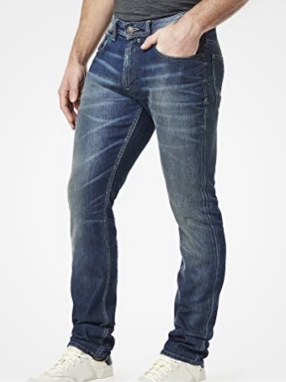 Buffalo David Bitton Sp.Max-x Super Skinny Stretch Jeans 34x32 Denim Blue
